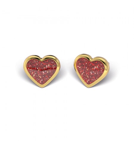 Studex Gold-Plated Heart - Glitter  ...