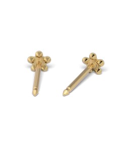 Studex Gold-Plated October Rose Flower Earrings, 3mm 7581-6510
