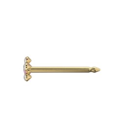 Studex Gold-Plated October Rose Flower Earrings, 3mm 7581-6510