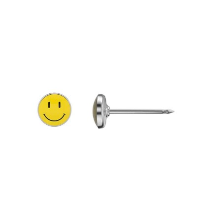 Studex Happy Face (Smiley) Earrings, 5mm, 7512-0604