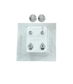 Studex Oval Children\'s Earrings with White Stones, 3.95 mm
