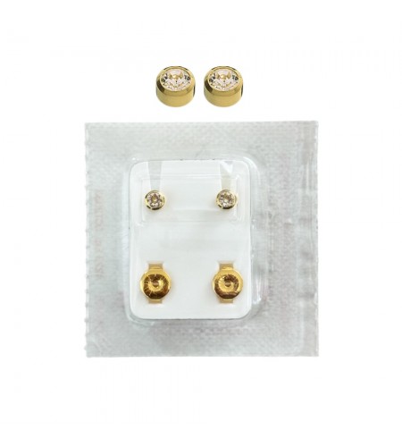 Studex Oval Children's Gold Tone Ea ...
