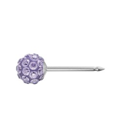 Studex silver fireball Tanzanite earrings, 4.5mm, 7522-0328