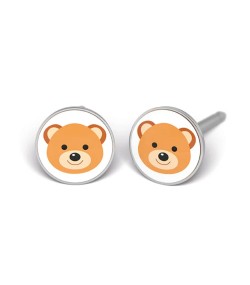 Studex Silver Teddy Bear Motif Earrings, 5mm, 7512-0656