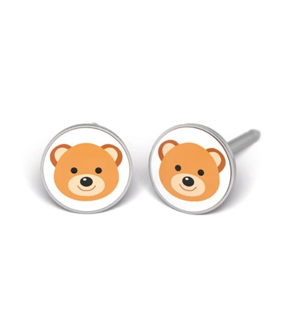 Studex Silver Teddy Bear Motif Earrings, 5mm, 7512-0656