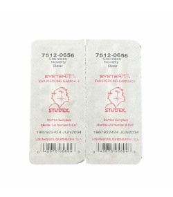 Studex Silver Teddy Bear Motif Earrings, 5mm, 7512-0656