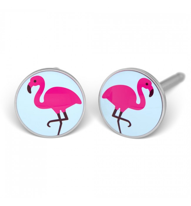 Studex stainless steel Flamingo earrings for kids ear-studs 7512-0665