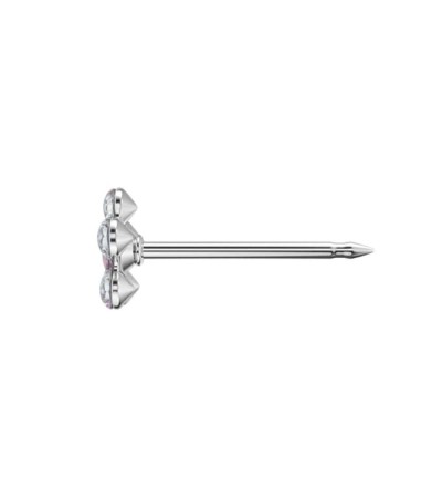 Studex steel April Crystal & October Rose Earrings, 5mm, 7512-6410