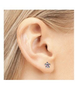 Studex steel April Crystal & October Rose Earrings, 5mm, 7512-6410
