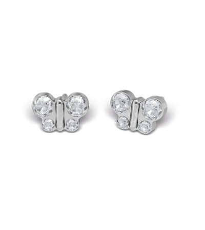 Studex steel Butterfly Cubic zircon Earrings, 8mm, 7524-2004