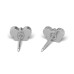 Studex steel Butterfly Mar Aquamarine Earrings, 8mm 7524-2003