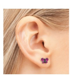 Studex steel Butterfly Rose Earrings, 8mm, 7524-2010