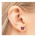Studex steel Butterfly Rose Earrings, 8mm, 7524-2010