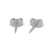 Studex steel Butterfly Rose Earrings, 8mm, 7524-2010