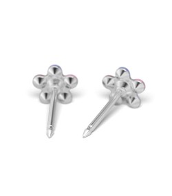 Studex steel Rainbow Daisy Flower Earrings, 5mm 7512-6213