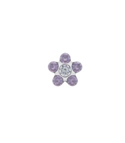 Studex steel Tanzanite April Crystal Earrings, 5mm, 7512-6284