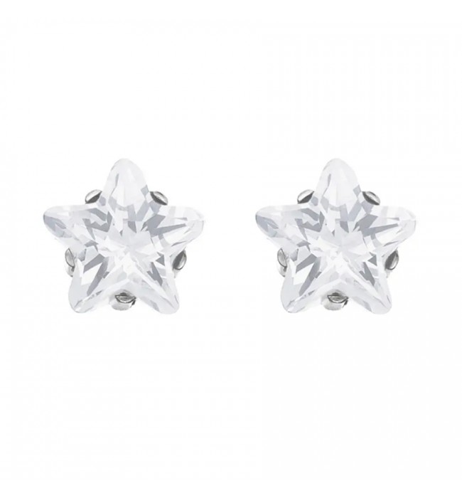 Studex Tiffany Cubic Zirconia star white earrings ear-studs 7522-0402