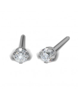 Сребърни обеци Studex Tiffany с куб ...