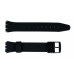 SWATCH гладка каишка с пластмасова катарама 17 мм