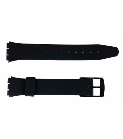 SWATCH smooth strap with plastic clasp 17 mm