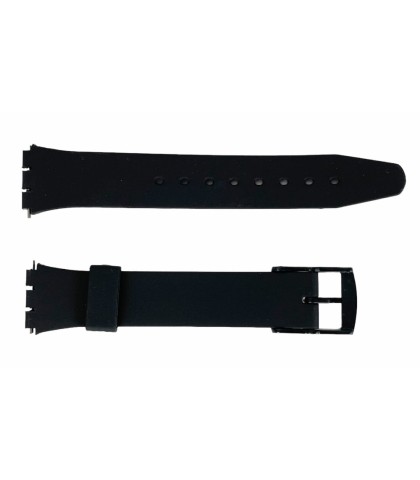 SWATCH smooth strap with plastic clasp 17 mm