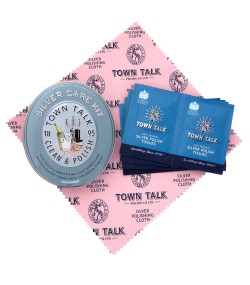 Town Talk silver care kit clean and polishing