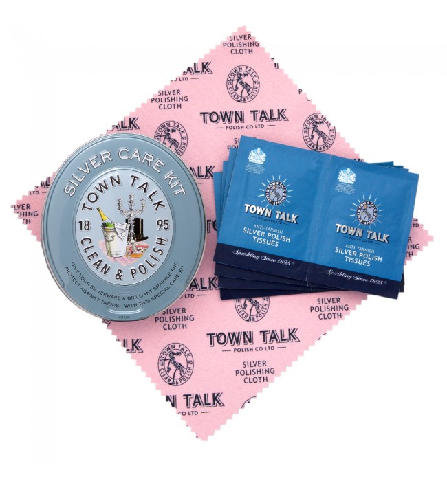 Town Talk silver care kit clean and polishing
