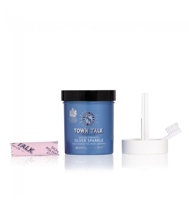 Town Talk silver sparkle liquid cleaner for silver jewellery 225 ml
