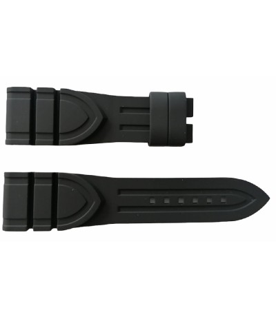 Tudor black noir silicone rubber strap 24/20mm 4188786