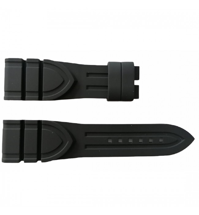Tudor black noir silicone rubber strap 24/20mm 4188786
