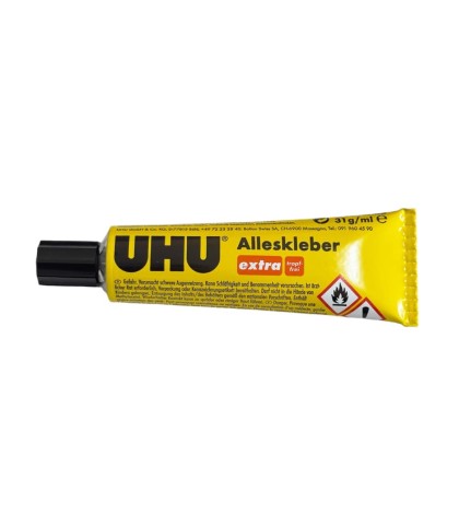 UHU All Purpose Adhesive extra adhesive for fast and crystal-clear bonds, 30ml