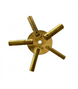 Universal brass key for clocks 5 different sizes 3-5-7-9-11