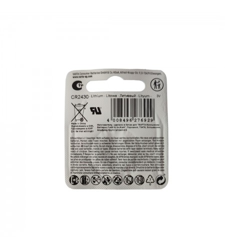 Varta CR 2430 lithium coin battery