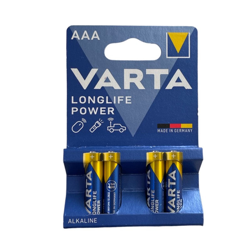 Комплект алкални батерии VARTA Longlife Power LR06 AA (4 броя) Комплект алкални батерии VARTA Longlife Power LR06 AA (4 броя)