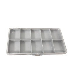 Watch box with 10 compartments for watch parts or beads