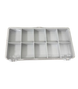 Watch box with 10 compartments for watch parts or beads