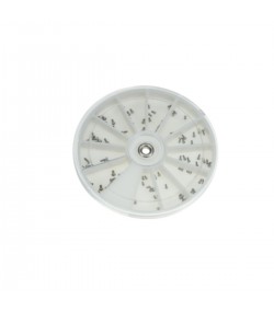 Watchmaker storage box for screws, crowns, tubes, tube gaskets, jewellery solders