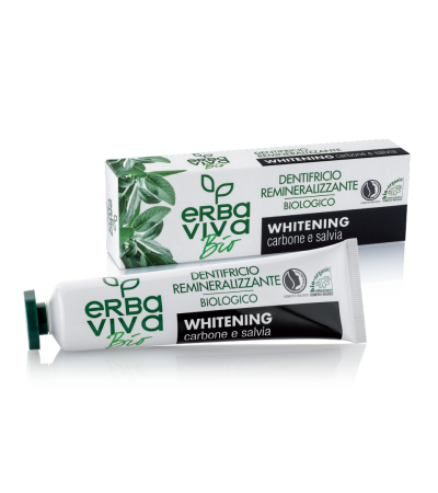 Erba Viva Bio - Organic Toothpaste with Charcoal and Sage 75 ml