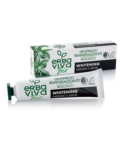 Erba Viva Bio - Organic Toothpaste with Charcoal and Sage 75 ml