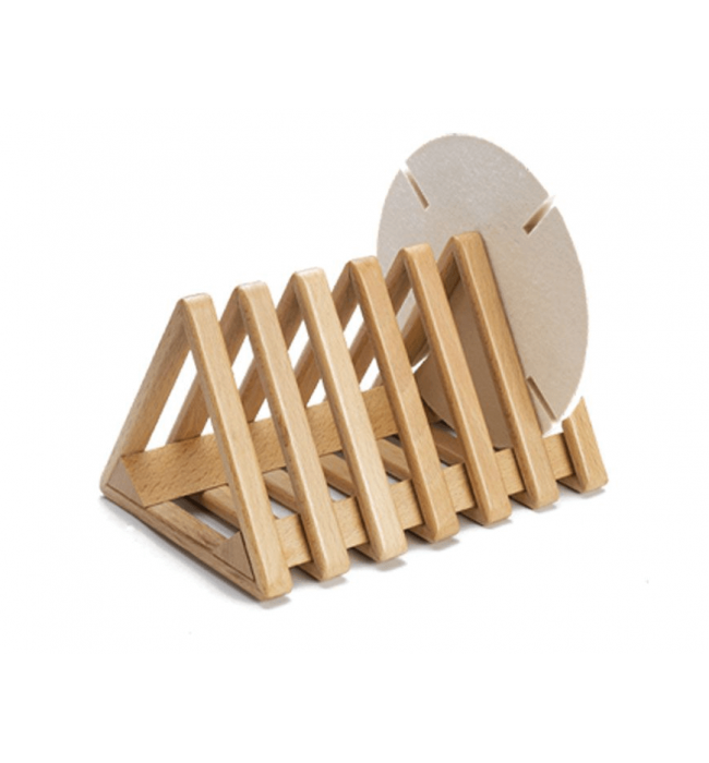 Wooden Organiser for felt wheels, grinding wheels and buffs with 6 slots