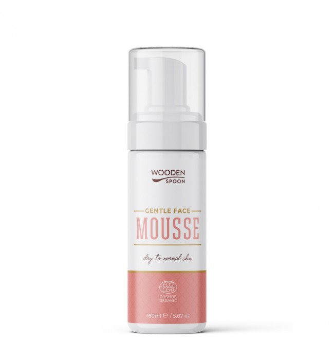 Bio Face Cleansing Foam, Mousse Delicate, 150 ml, Дървена Лъжичка
