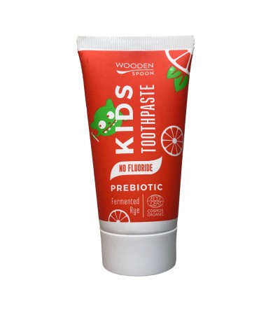 Organic Certified Kids Toothpaste with Wooden Spoon
