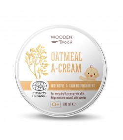 Organic Oatmeal A-Cream Wooden Spoon