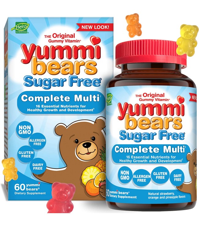 Yummi Bears Complete Multi SUGAR FREE 60 pcs.