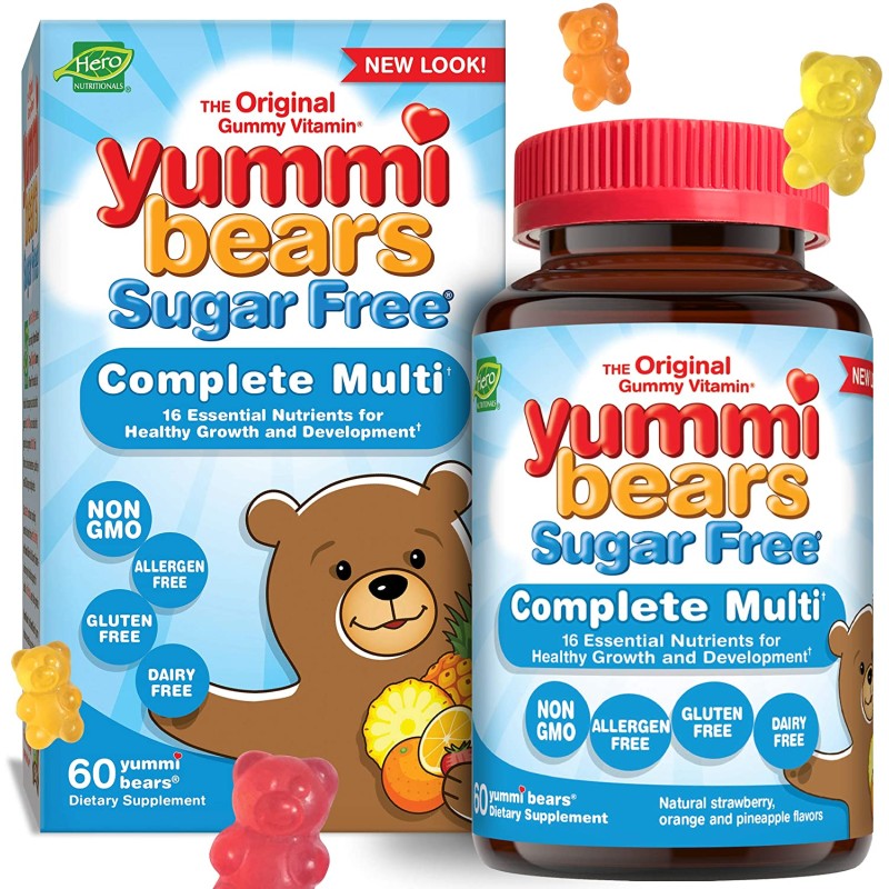 Yummi Bears Complete Multi SUGAR FREE 60 pcs. Yummi Bears Complete Multi SUGAR FREE 60 pcs.