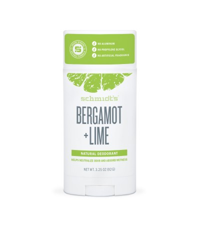 Natural Deodorant Bergamot Lime Schmidt's Naturals