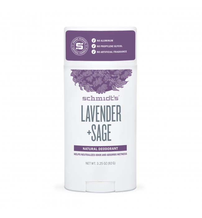 Natural Deodorant Lavender Sage Schmidt's Naturals