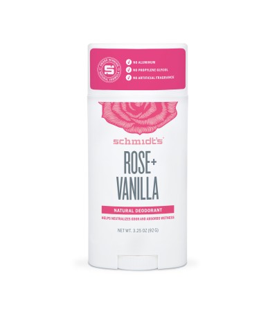 Natural Deodorant Rose Vanilla Schmidt's Naturals