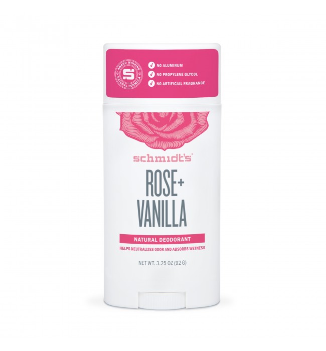 Natural Deodorant Rose Vanilla Schmidt's Naturals