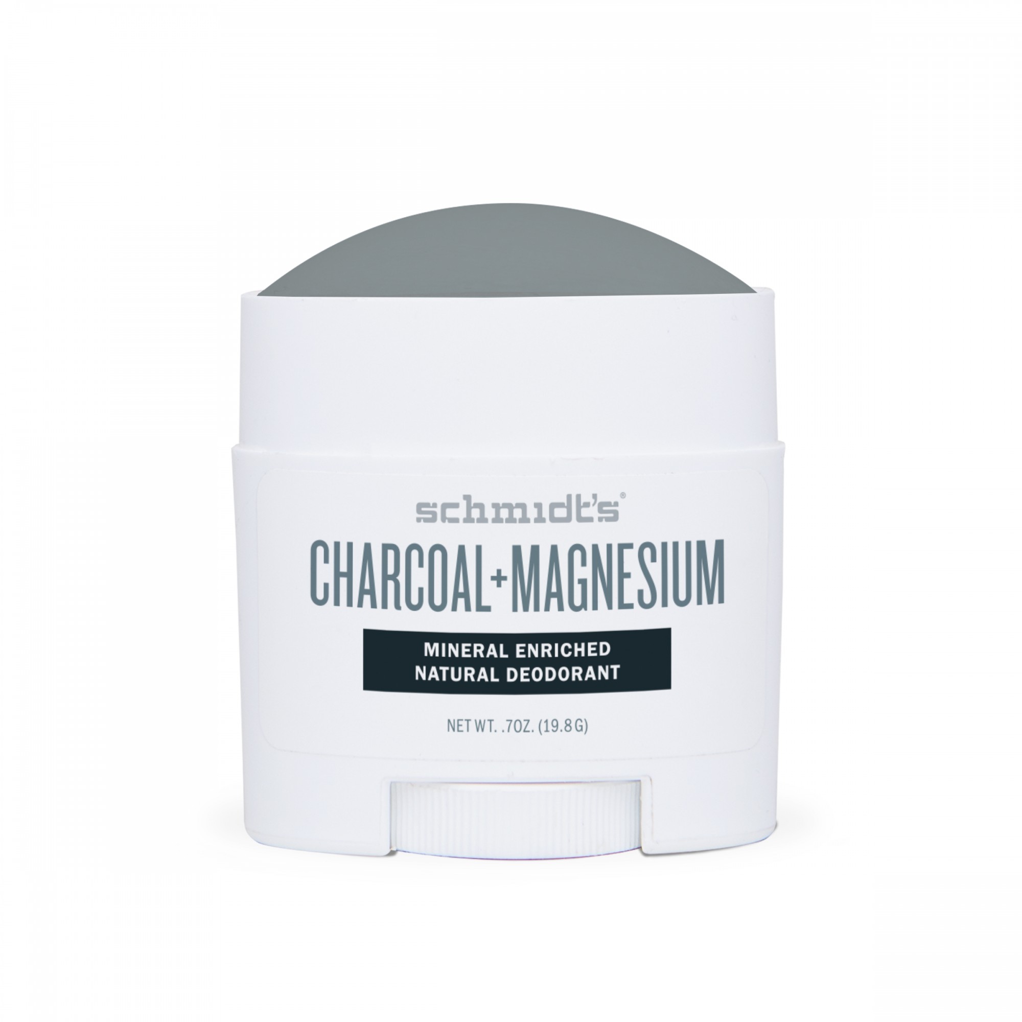 Natural Deodorant Charcoal + Magnesium Travel Size Schmidt's Naturals